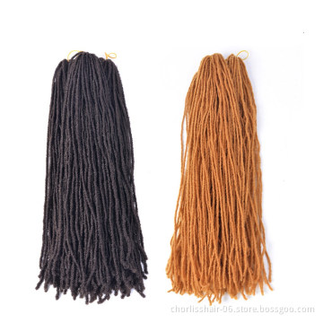 Wholesale 18''85g Ombre Cheap New Style Long  Micro Mini Straight Dreadlock Crochet Braids Hair Synthetic Hair Extension